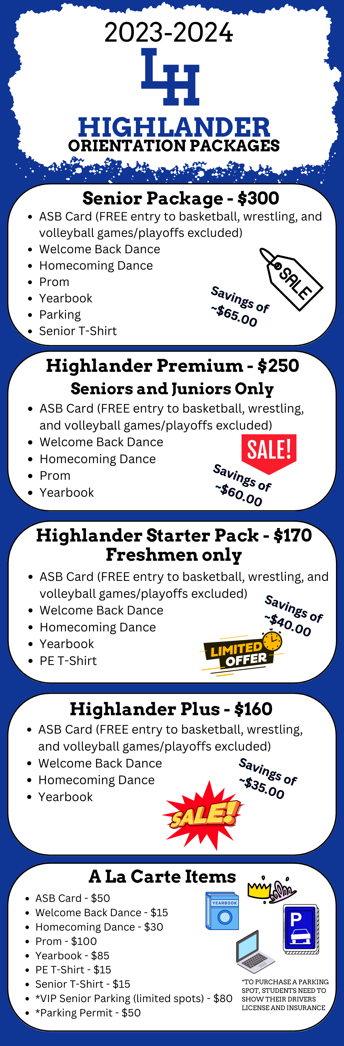 orientation packages 